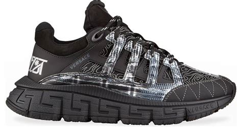 versace trigreca lace-up sneakers|versace trigreca low top sneakers.